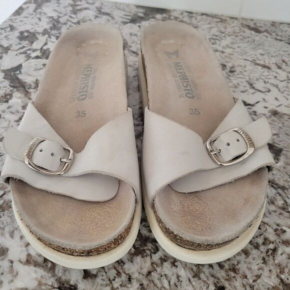 Mephisto Leather Slides size 35 (5US) - Picture 1 of 9